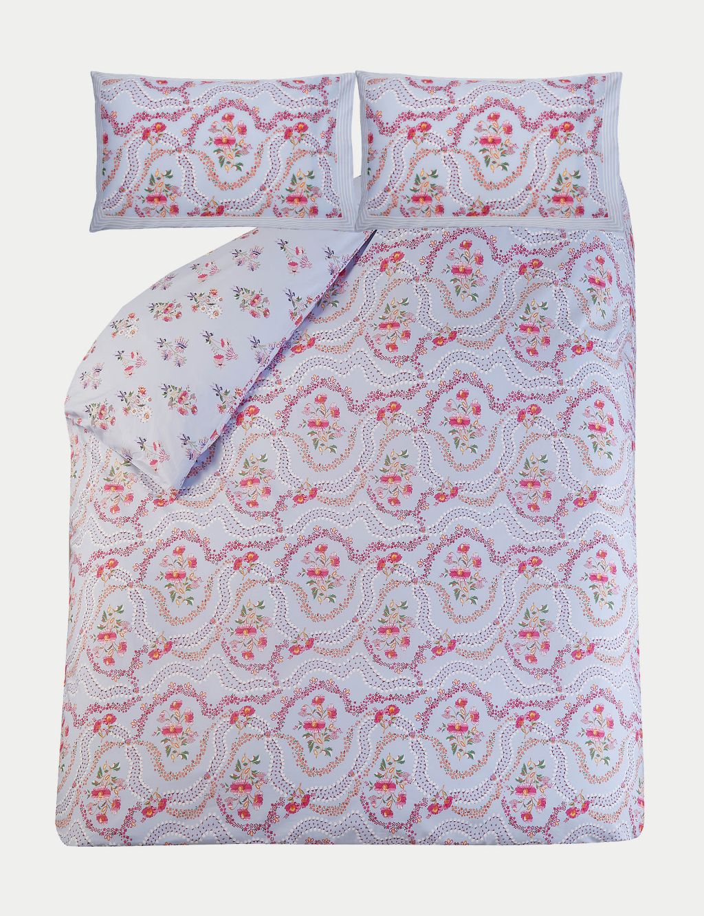 Pure Cotton Affinity Floral Bedding Set 2 of 4
