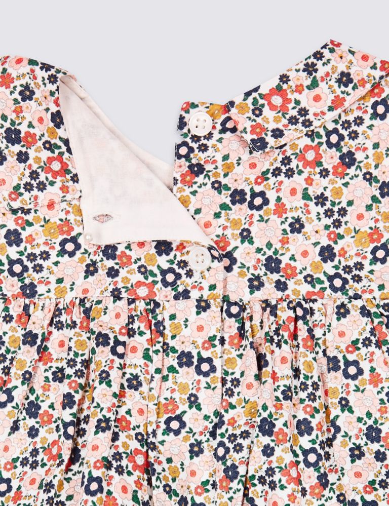 Pure Cotton All Over Floral Print Dress 3 of 3