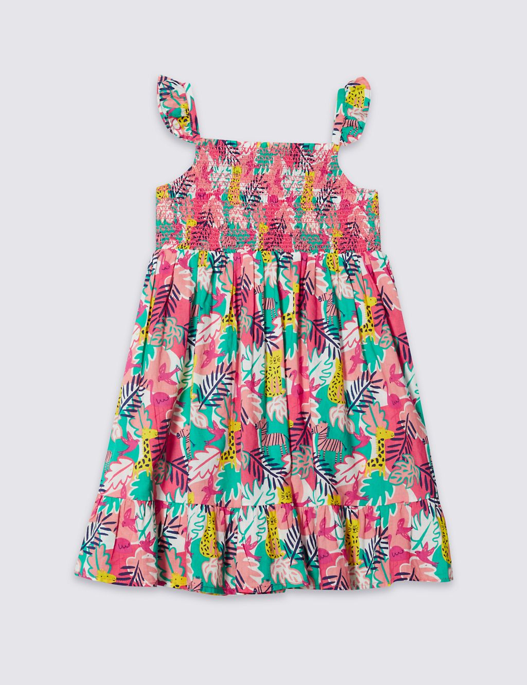 Pure Cotton All Over Print Dress (3 Months - 5 Years) 1 of 5