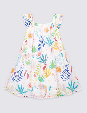 Pure Cotton All Over Print Dress (3 Months - 7 Years) Image 2 of 4