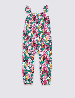 Pure Cotton All Over Print Jumpsuit (3 Months - 5 Years) Image 2 of 3