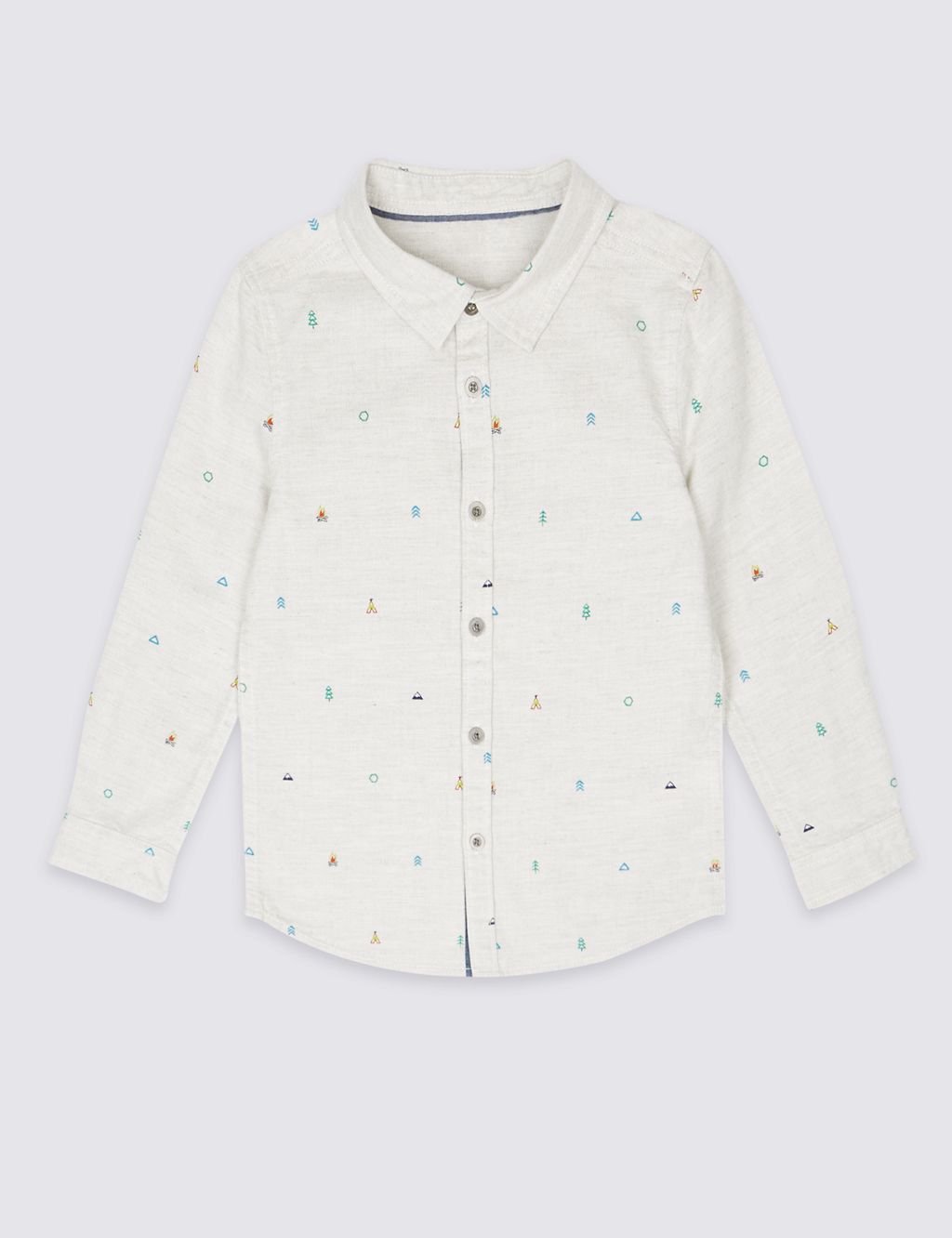 Pure Cotton All Over Print Shirt (3 Months - 5 Years) 1 of 5