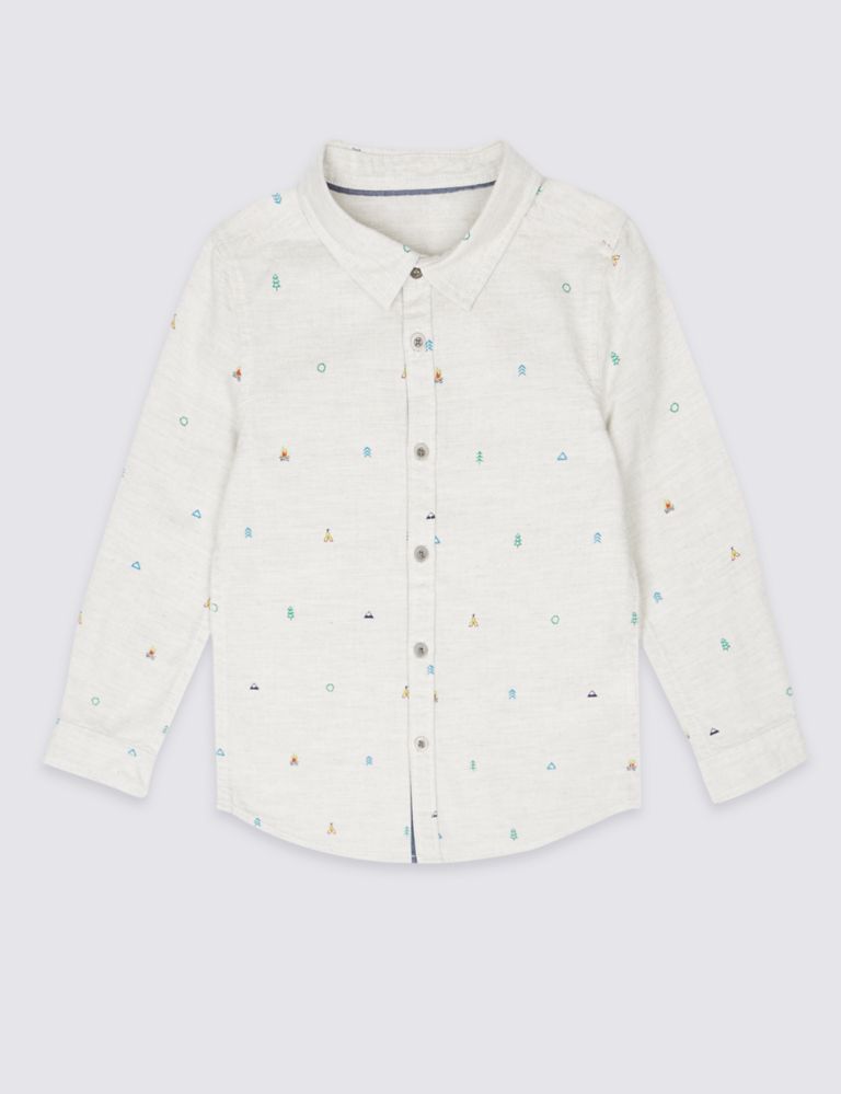 Pure Cotton All Over Print Shirt (3 Months - 5 Years) 2 of 5