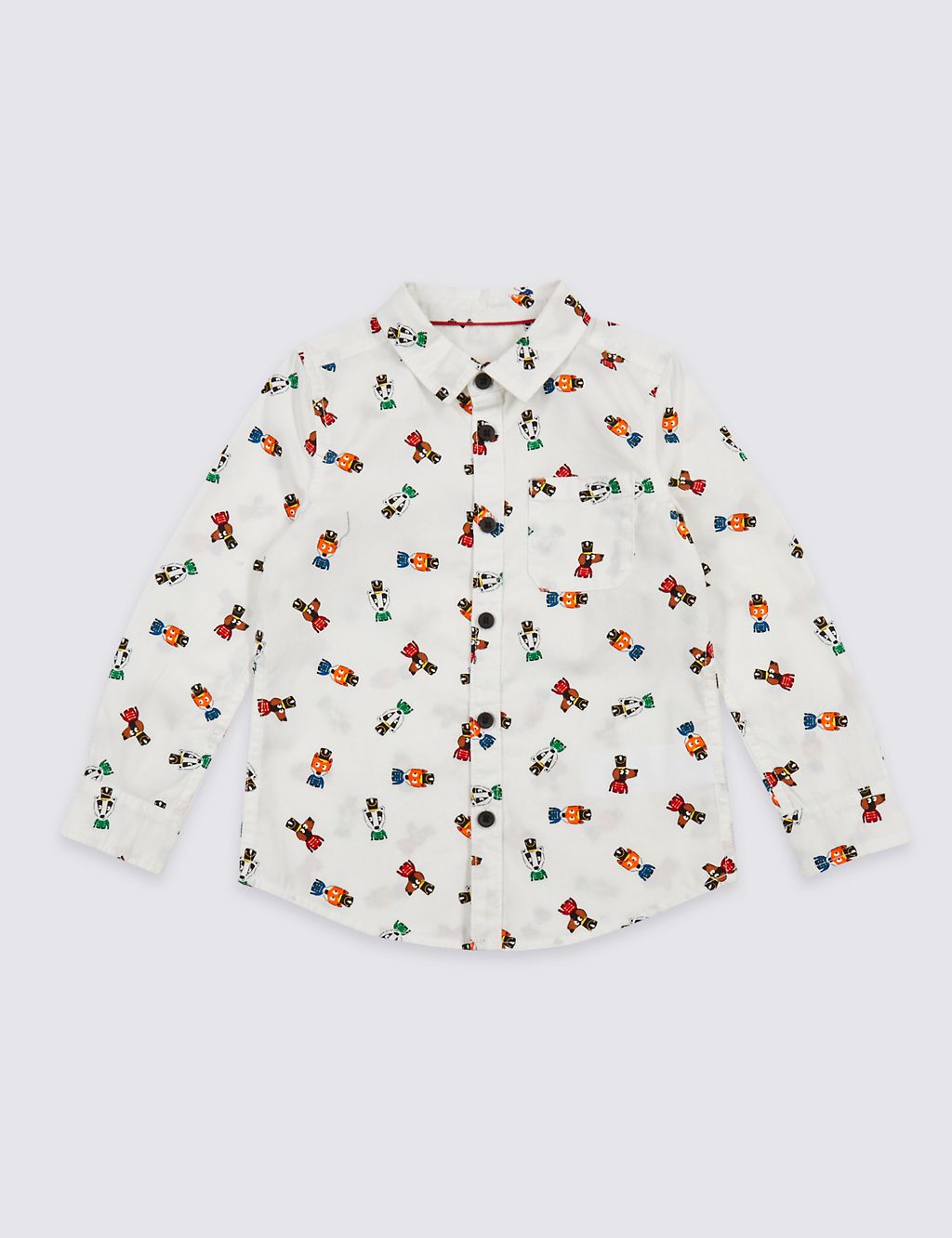 Pure Cotton All Over Print Shirt (3 Months - 6 Years) 1 of 6