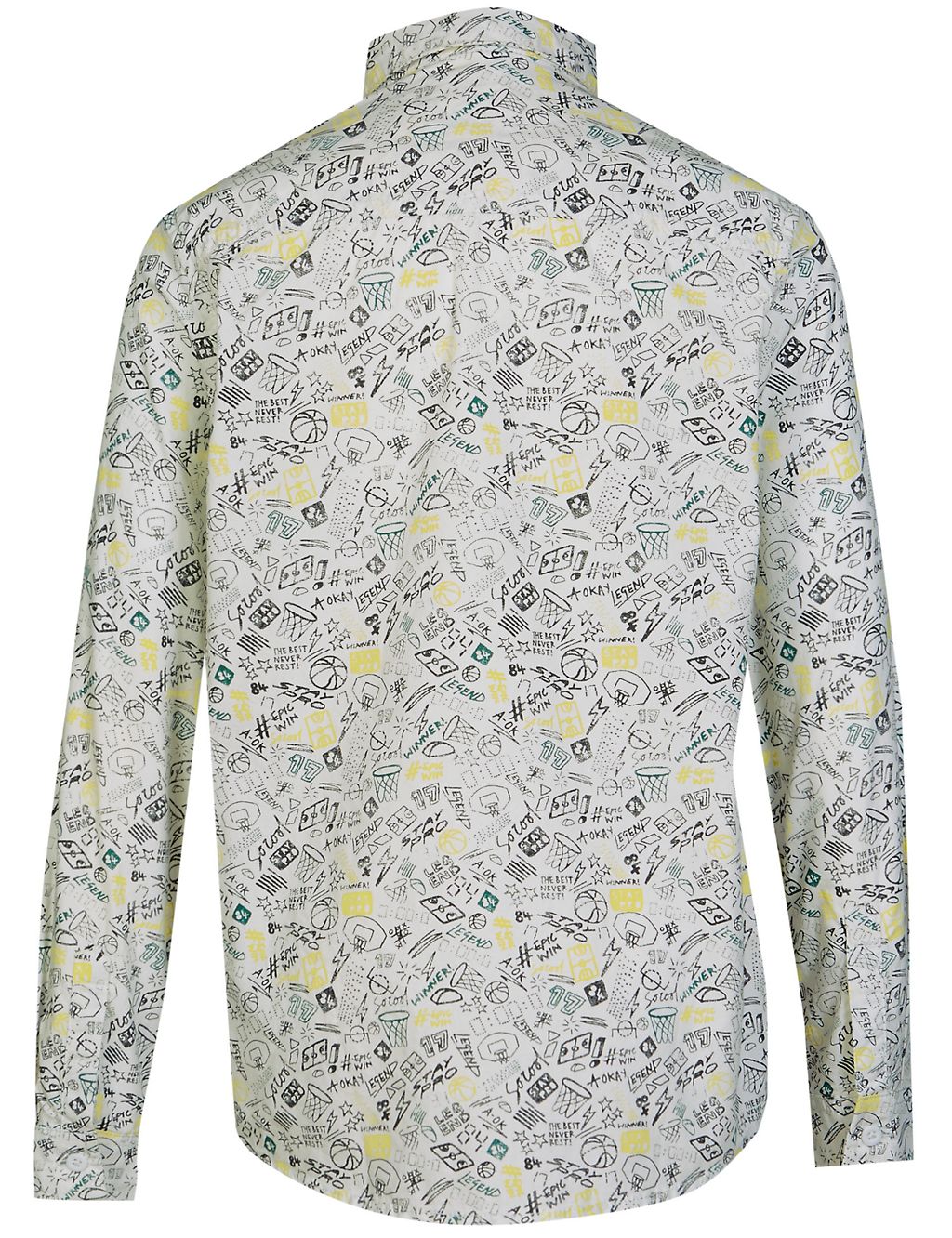 Pure Cotton All Over Print Shirt (5-14 Years) 5 of 5