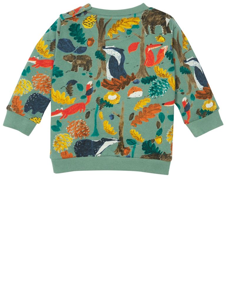 Pure Cotton All Over Print Sweatshirt 5 of 5