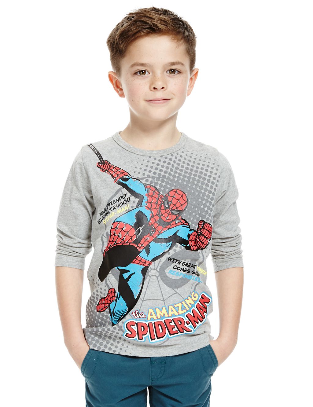 Pure Cotton Amazing Spider-Man™ T-Shirt (2-8 Years) 3 of 3