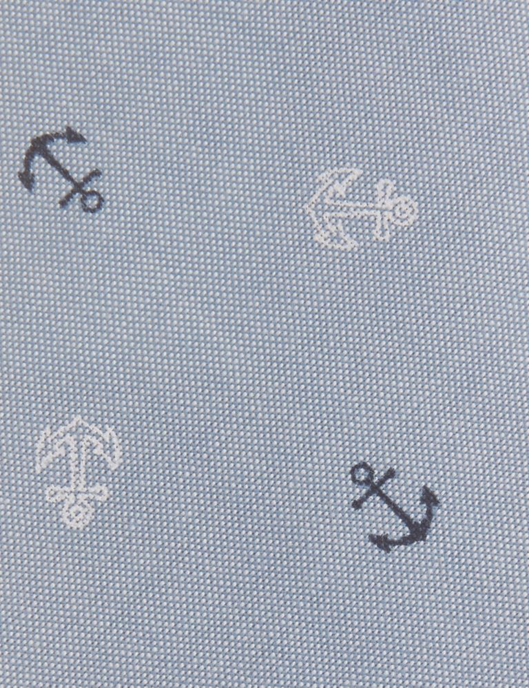 Pure Cotton Anchor Print Tie (5-14 Years) 3 of 3