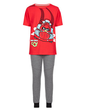 Pure Cotton Angry Birds™ Go! Track Pyjamas Image 2 of 4