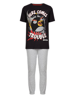 Pure Cotton Angry Birds™ Pyjamas Image 2 of 4