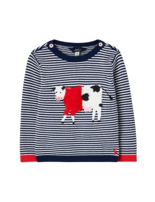 Pure Cotton Animal Jumper (0-24 Mths 