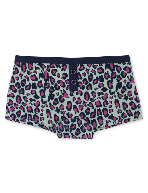 Pure Cotton Animal Print Boxers (6-16 Years) Image 1 of 1