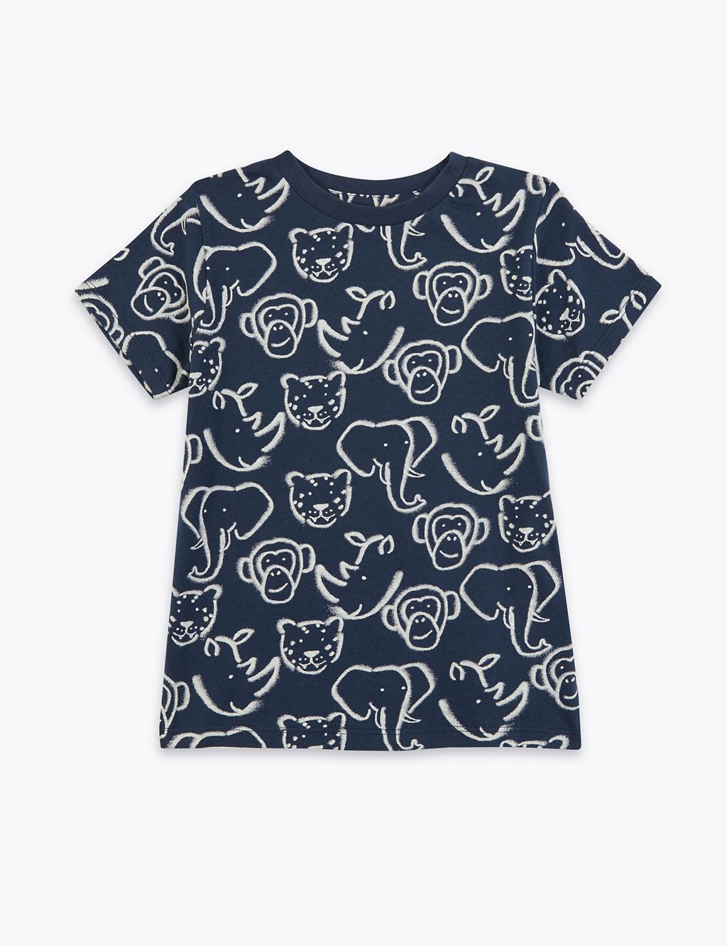 Pure Cotton Animal Print T-Shirt (2-7 Yrs) 2 of 2