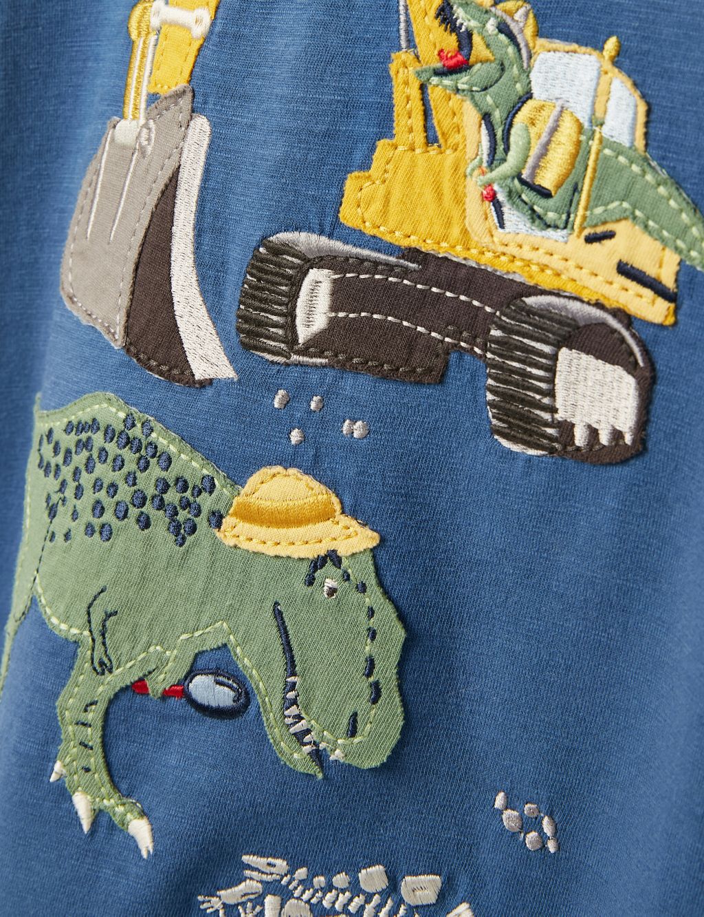 Pure Cotton Applique Dinosaur T-Shirt (2-8 Yrs) 7 of 7