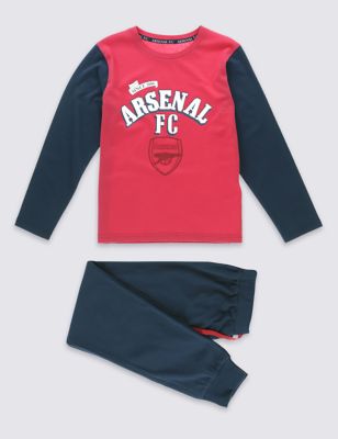 Pure Cotton Arsenal Football Pyjamas (3-16 Years) Image 2 of 4