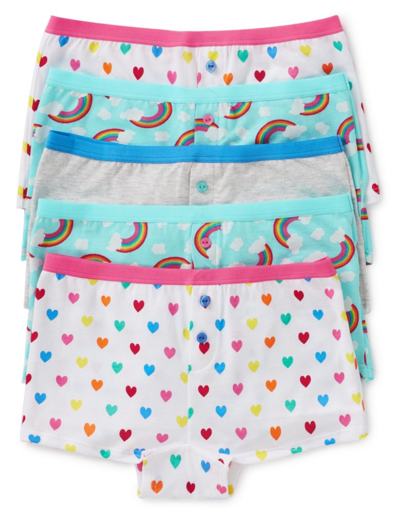 Pure Cotton Assorted Boxers (6-16 Years) 1 of 1