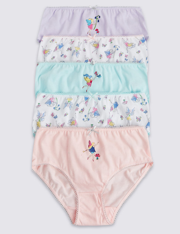 Pure Cotton Assorted Briefs (1-7 Years) Image 1 of 2
