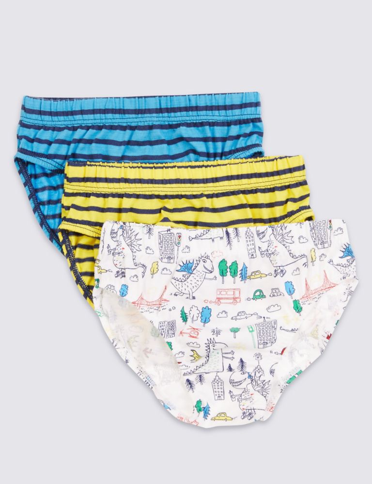 Pure Cotton Assorted Briefs (18 Months - 7 Years) 2 of 2