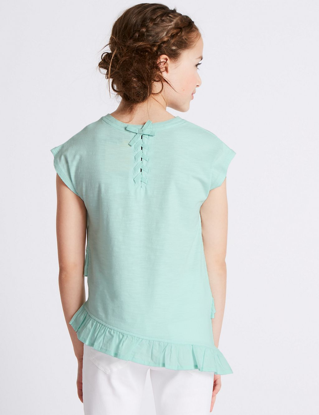 Pure Cotton Asymmetric Top (3-16 Years) 2 of 3