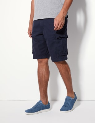 m&s mens white shorts