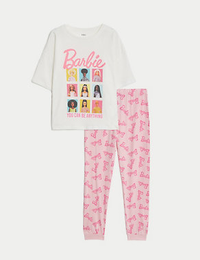 Pure Cotton Barbie™ Pyjamas (5-12 Yrs) Image 2 of 5