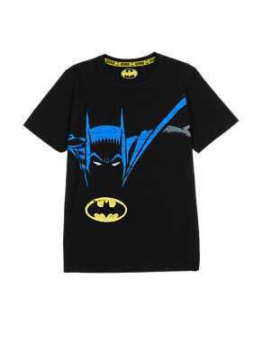 Pure Cotton Batman™ Face T-Shirt (5-14 Years) Image 2 of 3