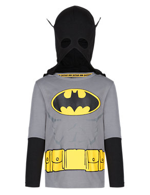 Pure Cotton Batman™ T-Shirt with Cape (1-7 Years) Image 2 of 4