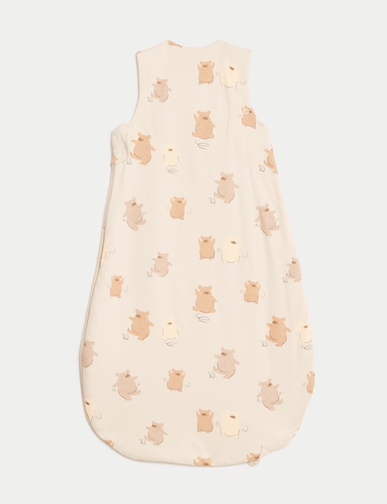 Pure Cotton Bear 1.5 Tog Sleeping Bag (0-36 Mths) 2 of 3