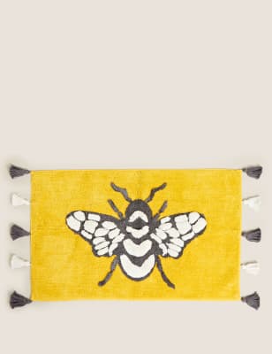 Pure Cotton Bee Bath Mat M&S
