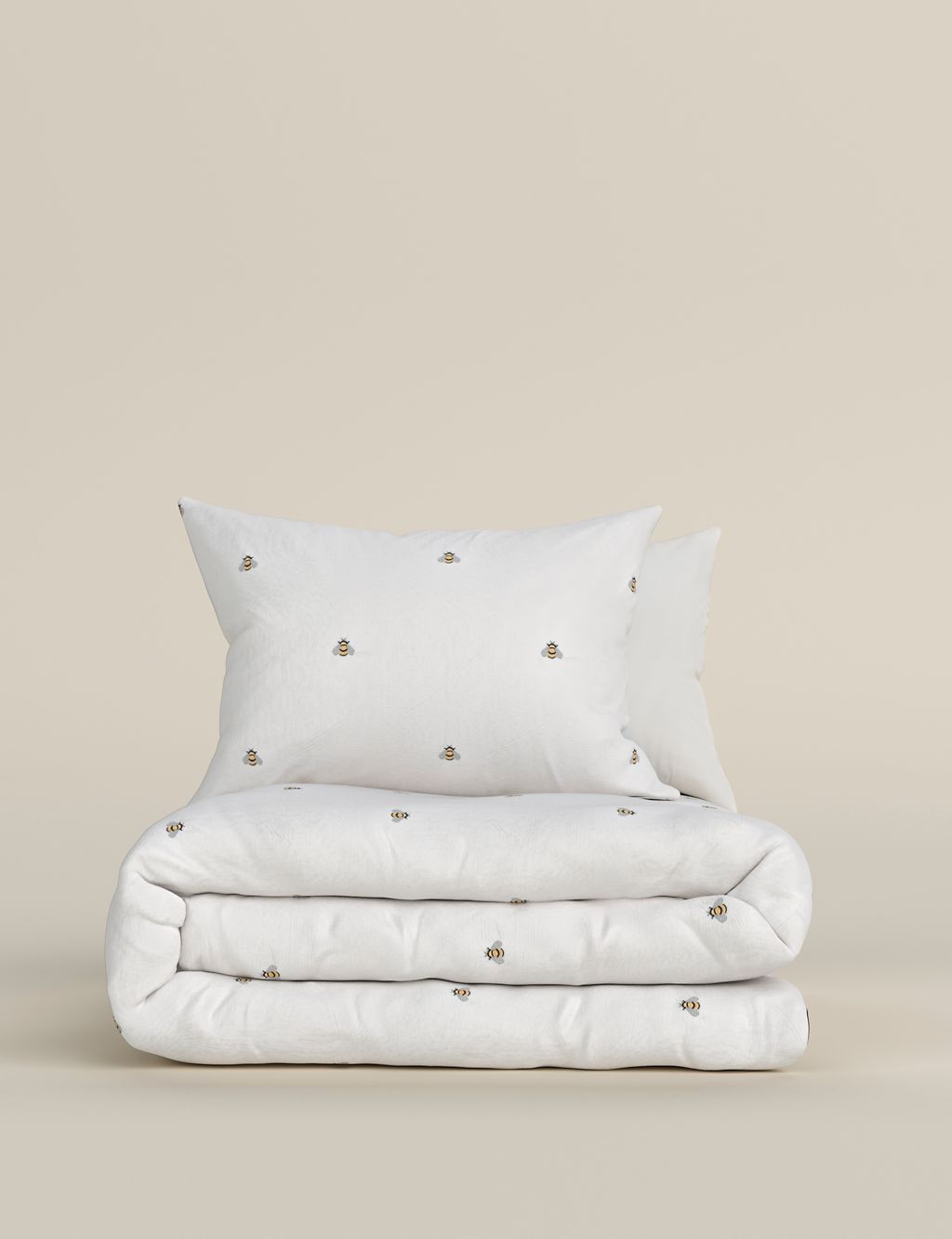 Pure Cotton Bee Embroidered Bedding Set 4 of 4