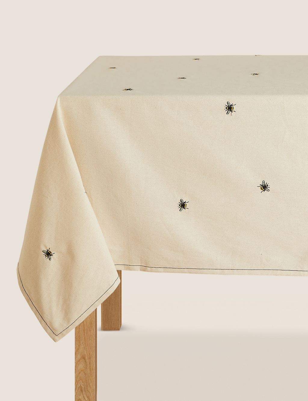 Pure Cotton Bee Embroidered Tablecloth 3 of 4