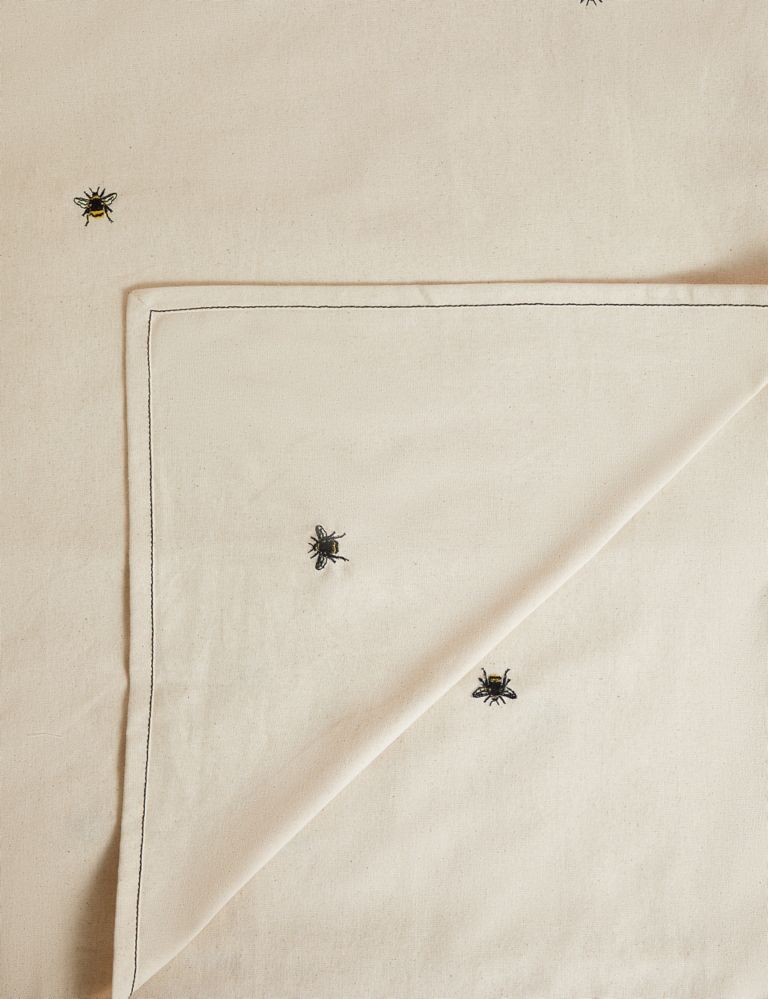 Pure Cotton Bee Embroidered Tablecloth 2 of 4