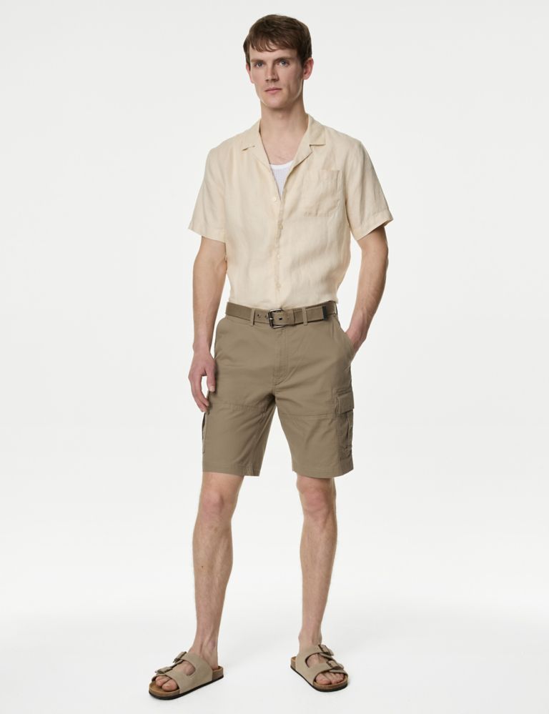 Pure Cotton Belted Cargo Shorts 5 of 6