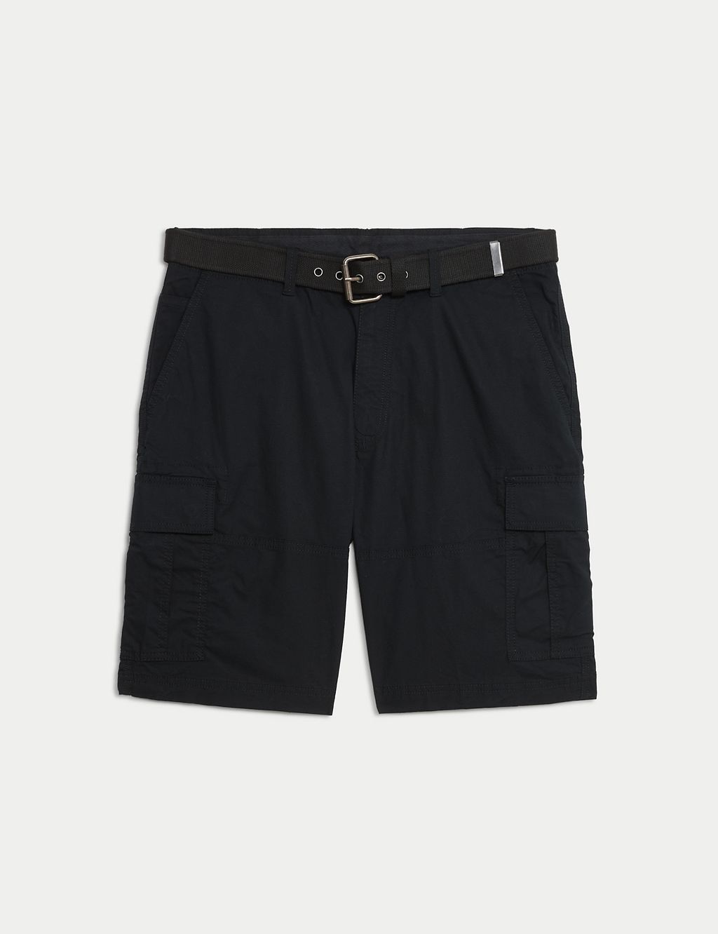 Pure Cotton Belted Cargo Shorts 1 of 6