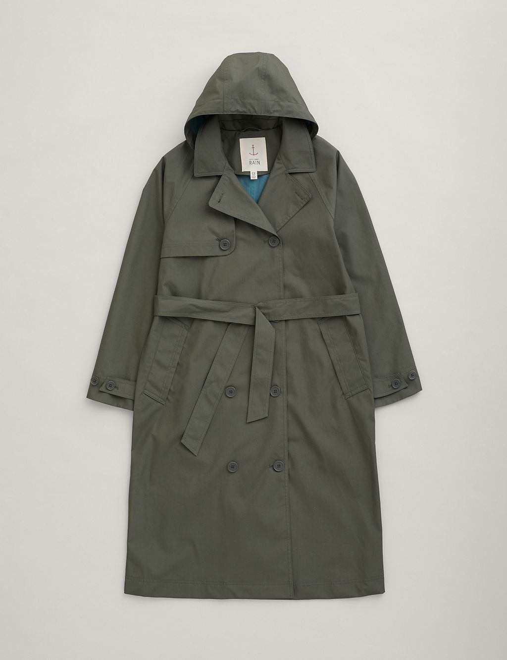 Pure Cotton Belted Double Breasted Trench Coat 1 of 6