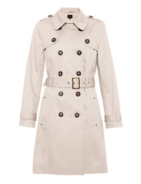 Pure Cotton Belted Trench Coat with Stormwear™ Image 2 of 7
