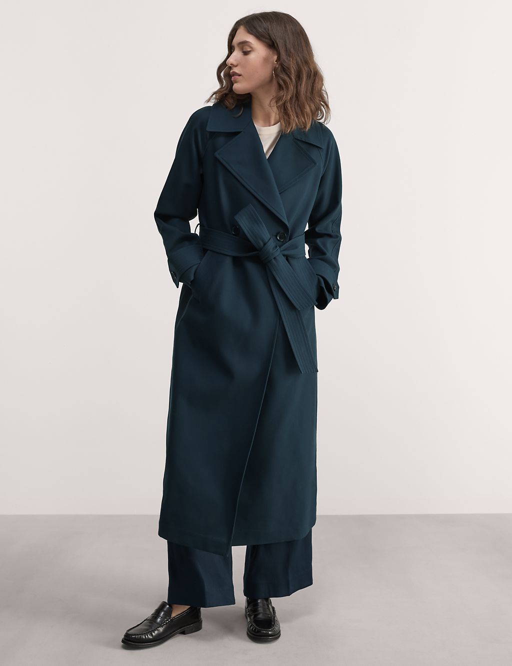 Pure Cotton Belted Trench Coat 7 of 12