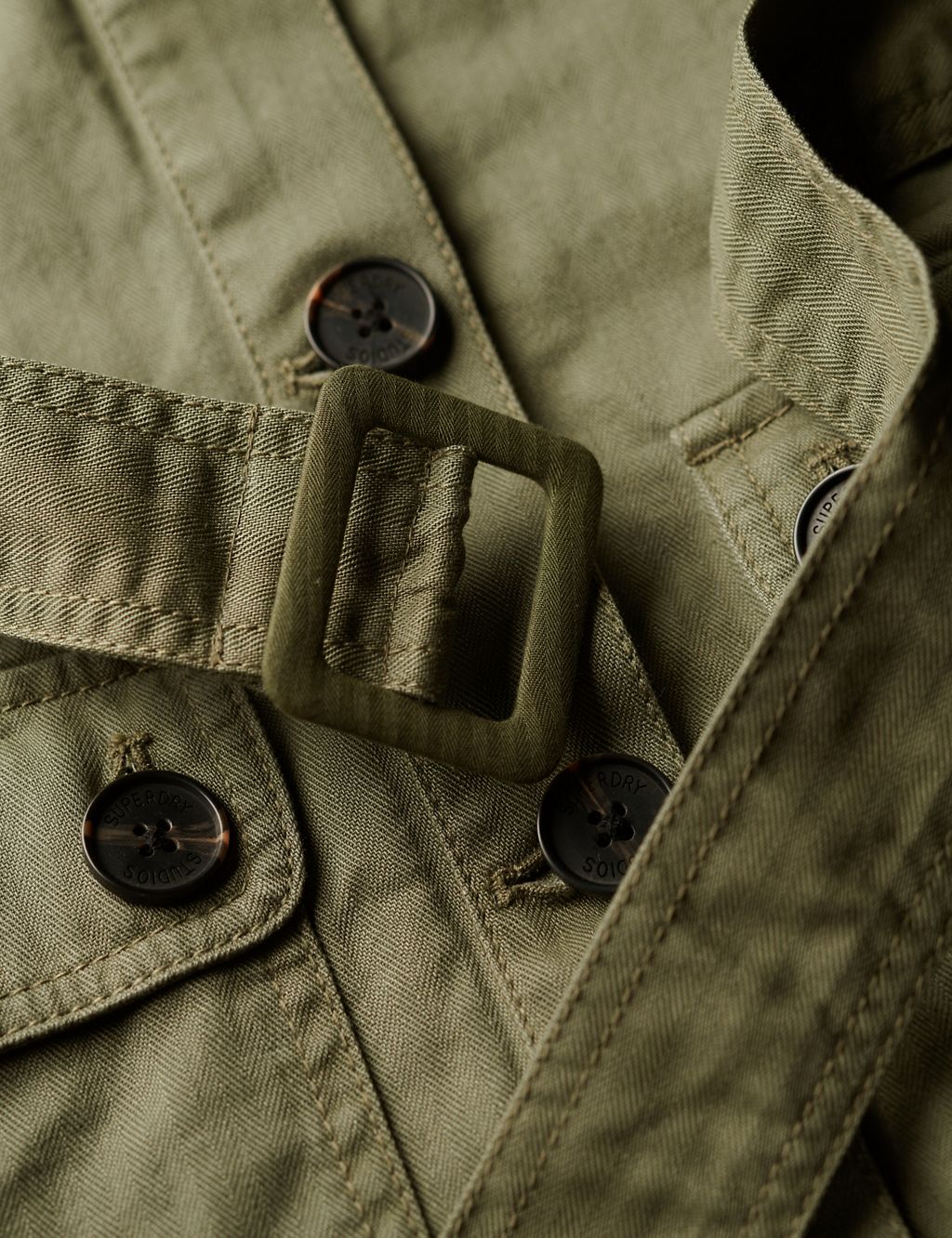 Pure Cotton Belted Utility Jacket 6 of 6