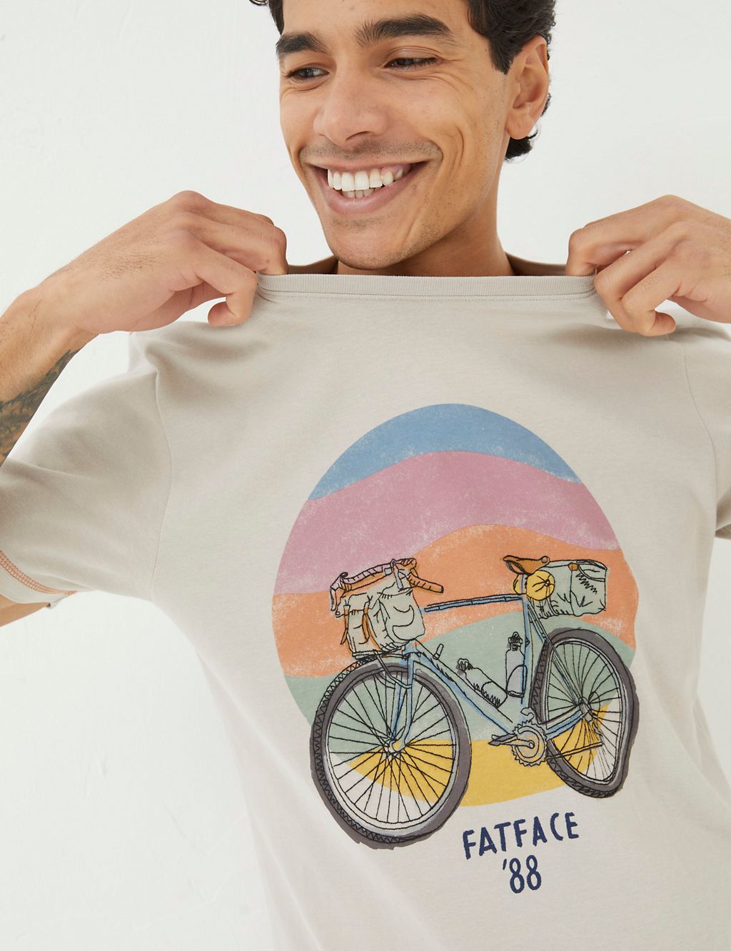 Pure Cotton Bicycle Graphic T-Shirt 2 of 4