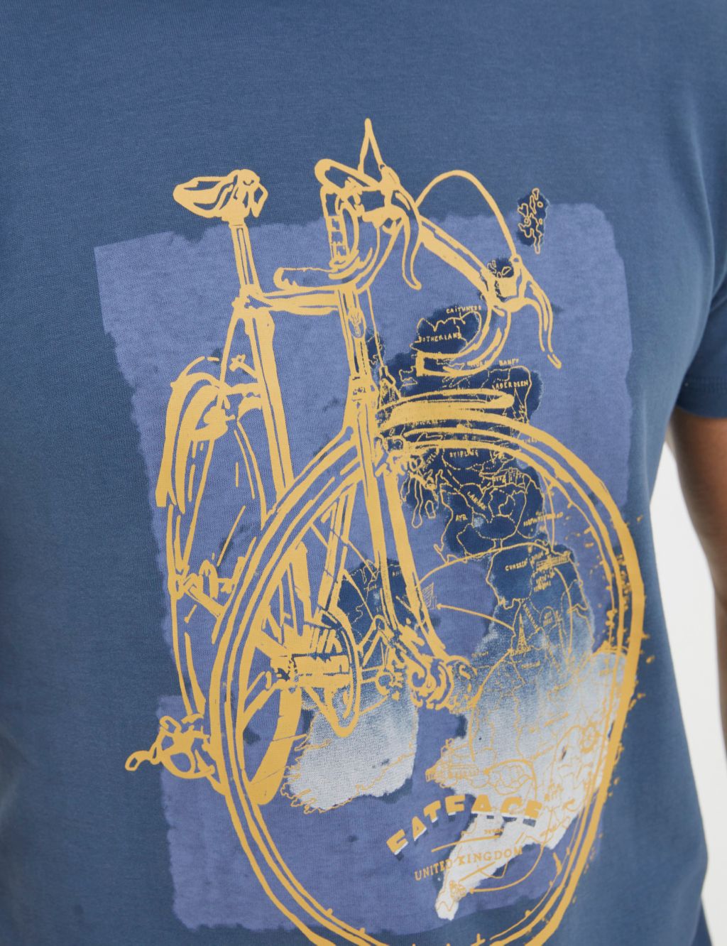 Pure Cotton Bike & Map Graphic T-Shirt 4 of 5