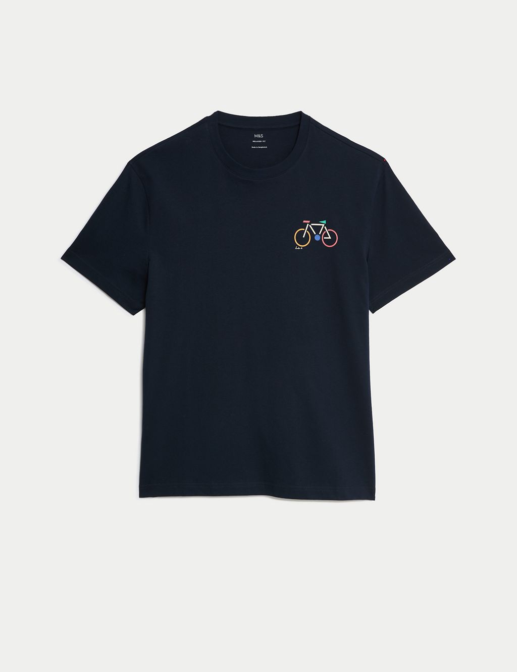 Pure Cotton Bike Graphic T-Shirt 1 of 5