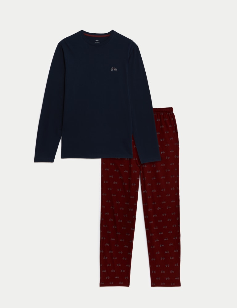 Pure Cotton Bike Print Pyjama Set | M&S Collection | M&S