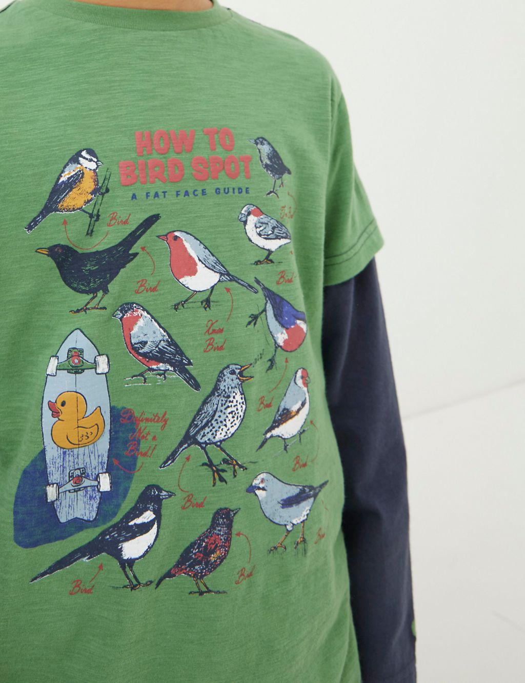 Pure Cotton Bird Print T-Shirts (3-13 Yrs) 4 of 4