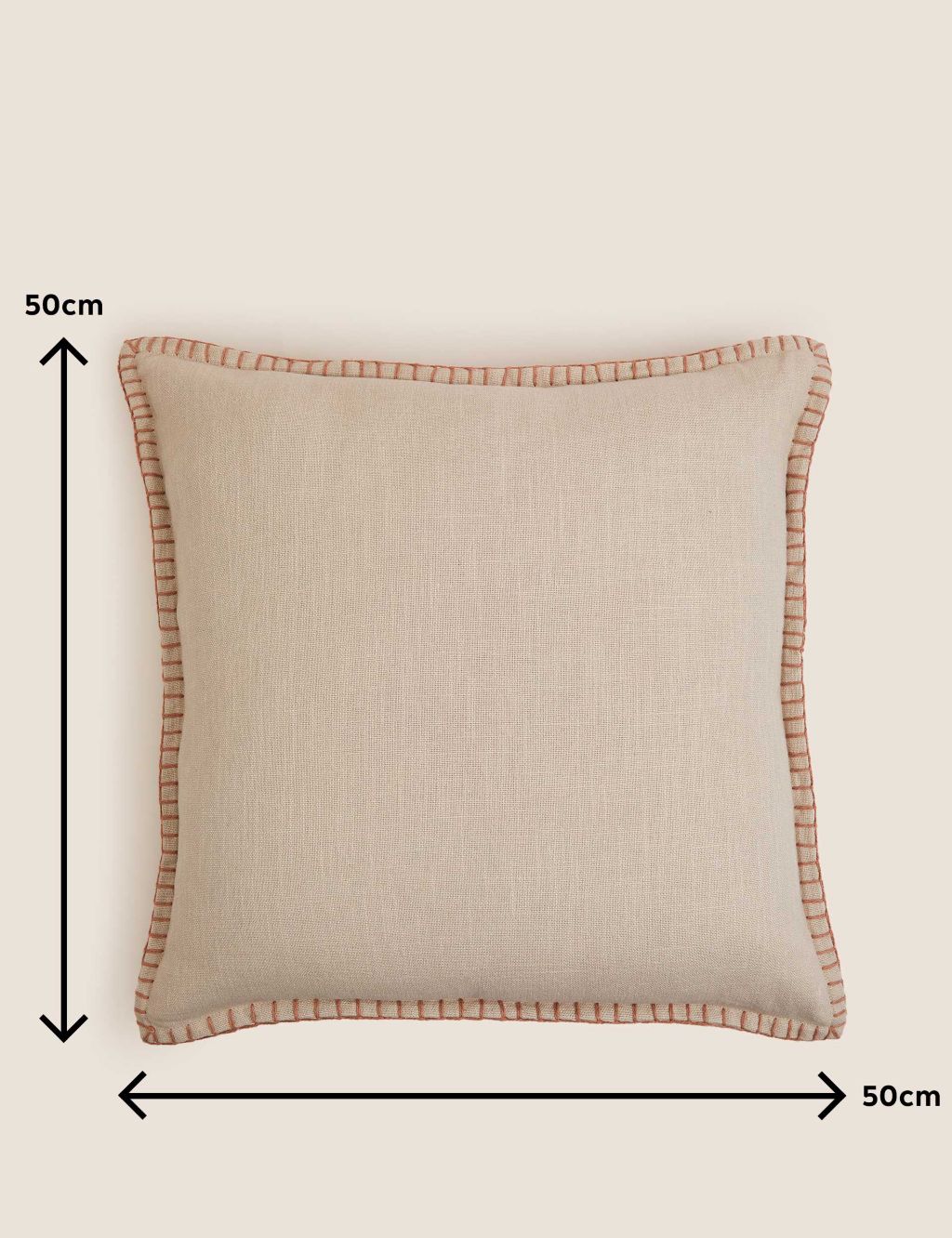 Pure Cotton Blanket Stitched Cushion 6 of 6