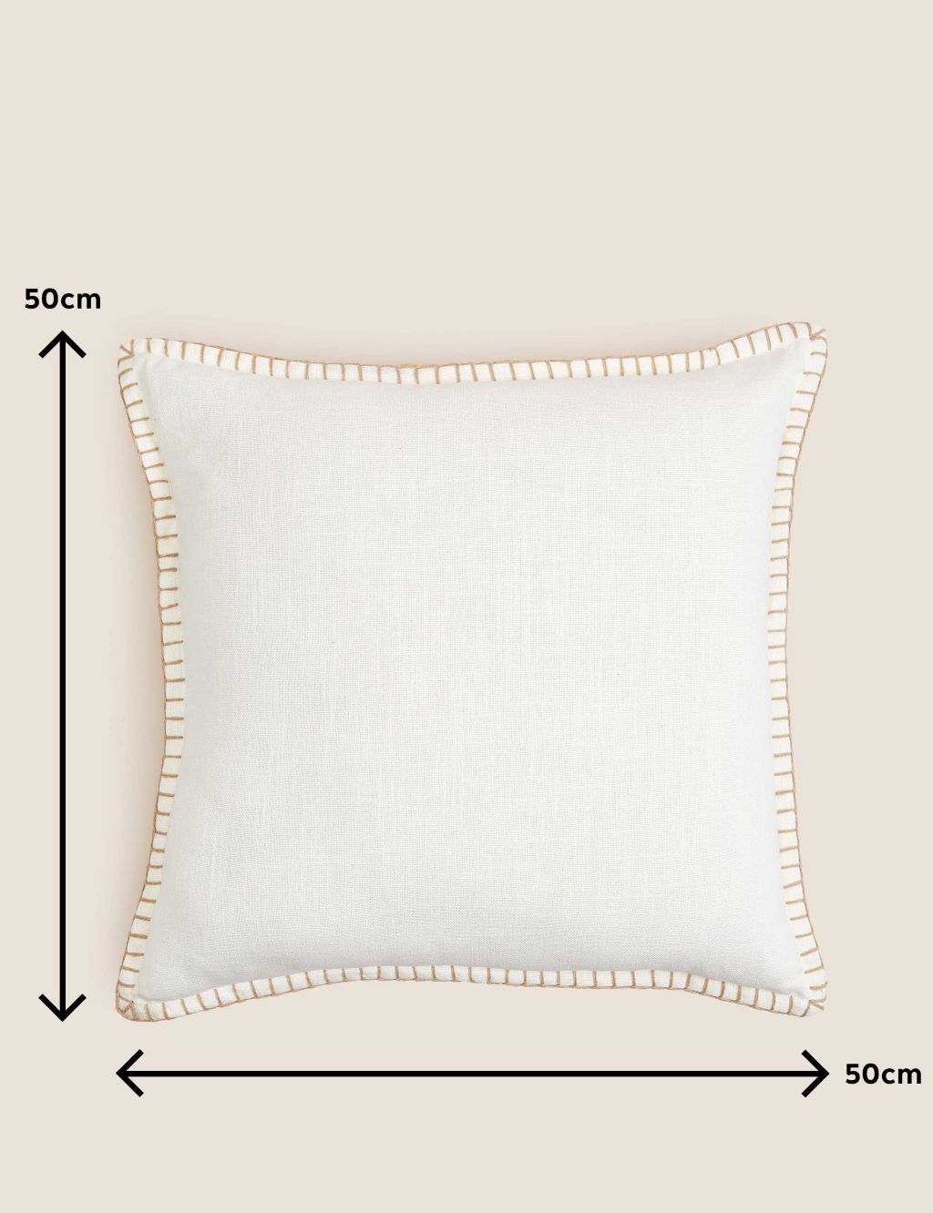 Pure Cotton Blanket Stitched Cushion 5 of 7