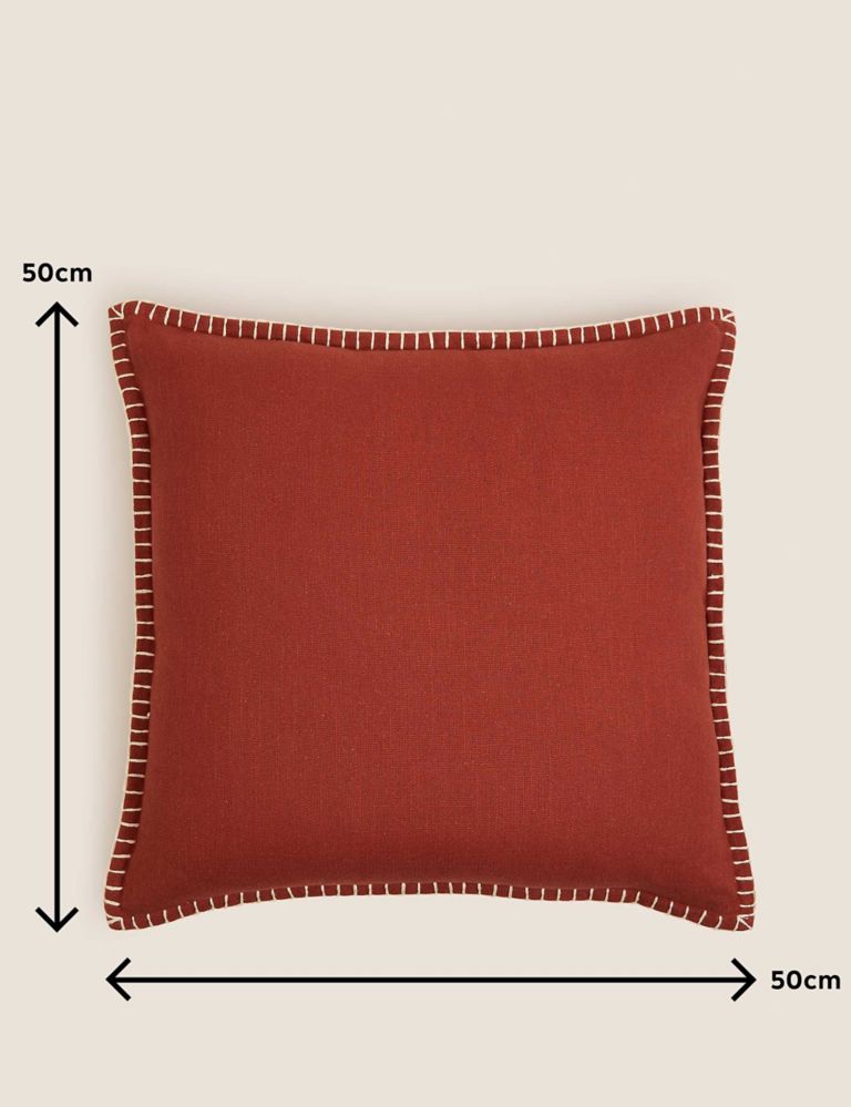 Pure Cotton Blanket Stitched Cushion 5 of 5