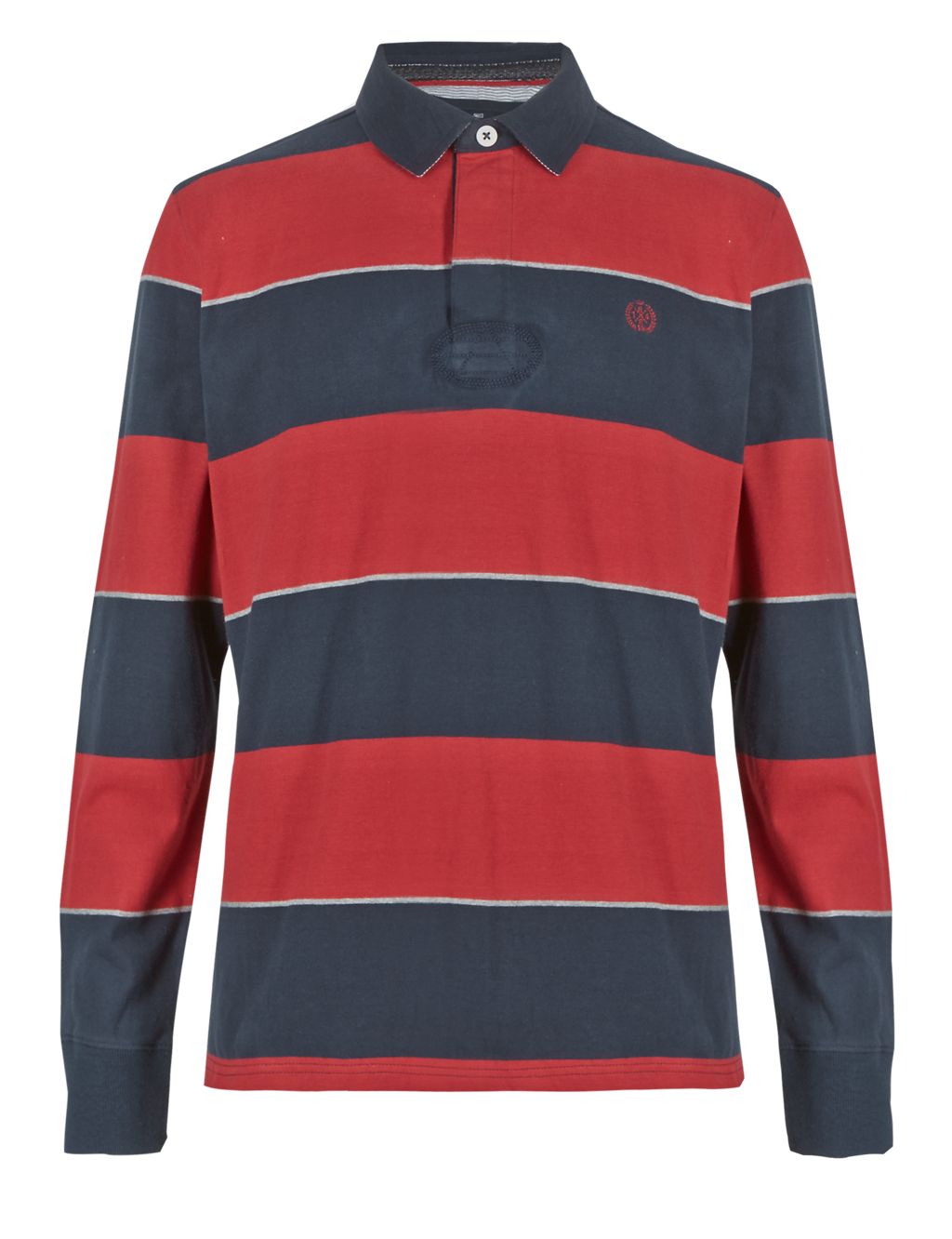 Pure Cotton Block Striped Rugby Top 1 of 5