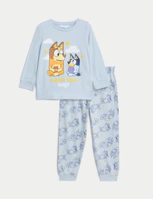 Bluey Little Girls' Boo Sisters 2-Piece Snug-fit Pajama Set