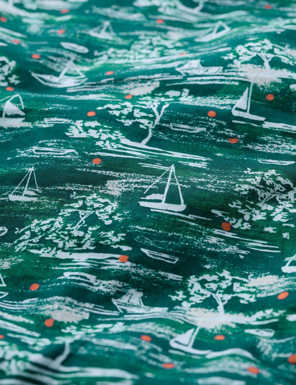 Pure Cotton Boat Print Shirt 6 of 6