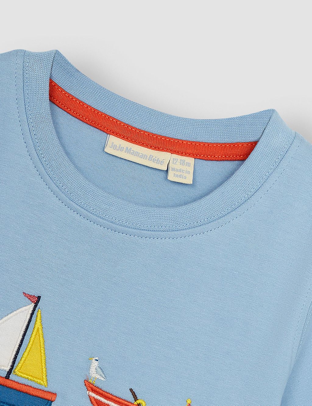 Pure Cotton Boat T-Shirt (6 Mths-5 Yrs) 1 of 3
